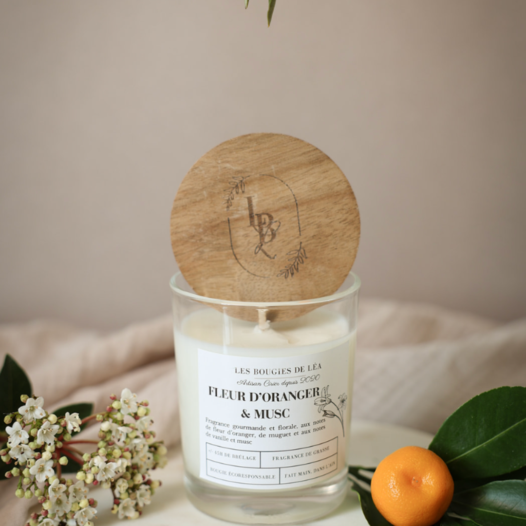 Bougie Fleur d'Oranger & Musc