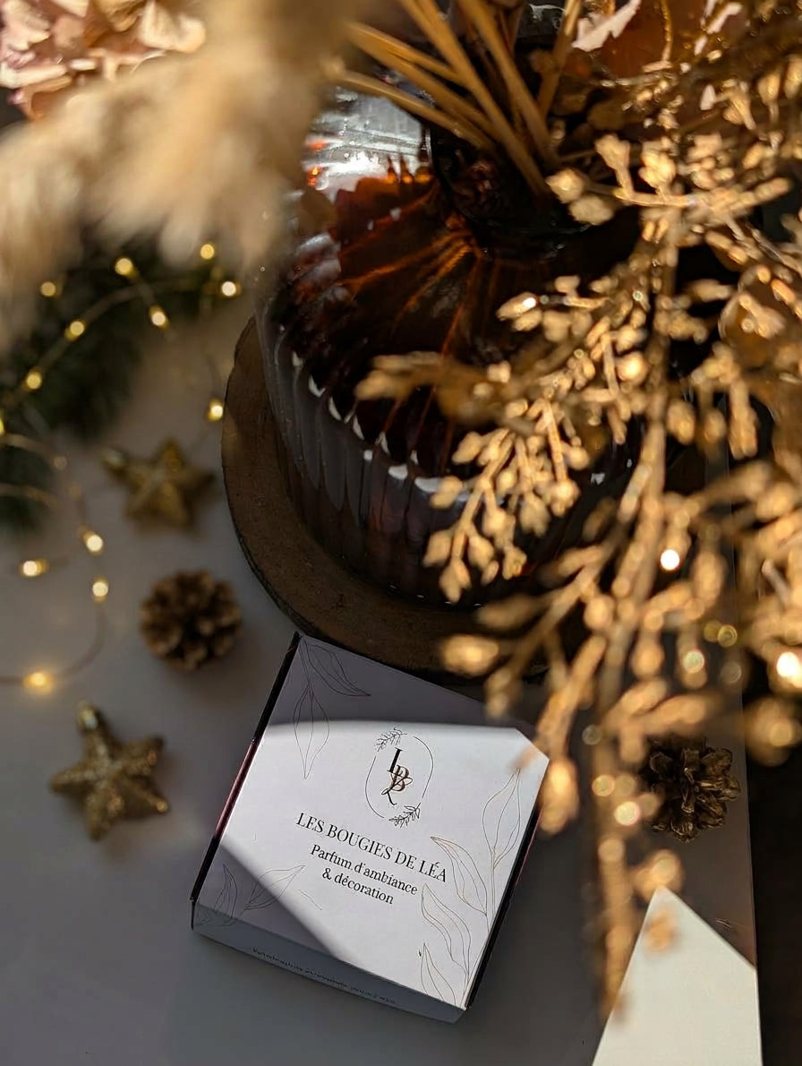 Coffret Les Bougies de Léa composé de 4 suspensions végétales parfumées Best seller pour se faire plaisir ou offrir à Noël ou anniversaire