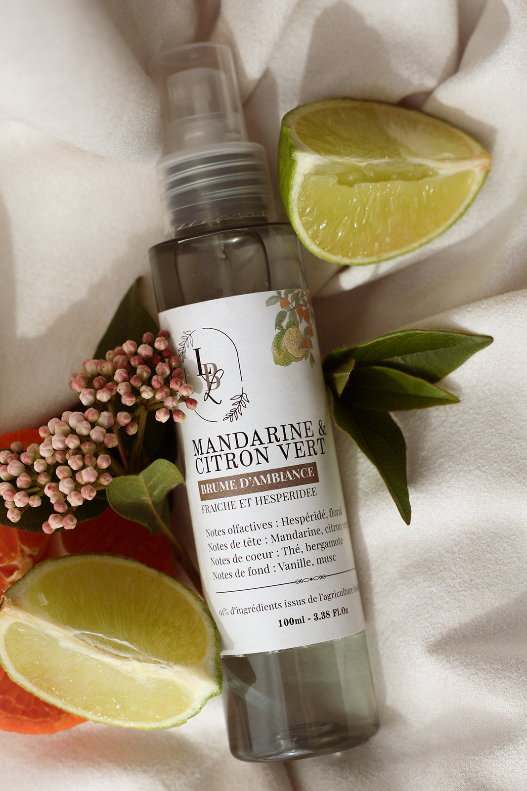 Flacon testeur brume Mandarine & Citron vert 30ml (PRO)