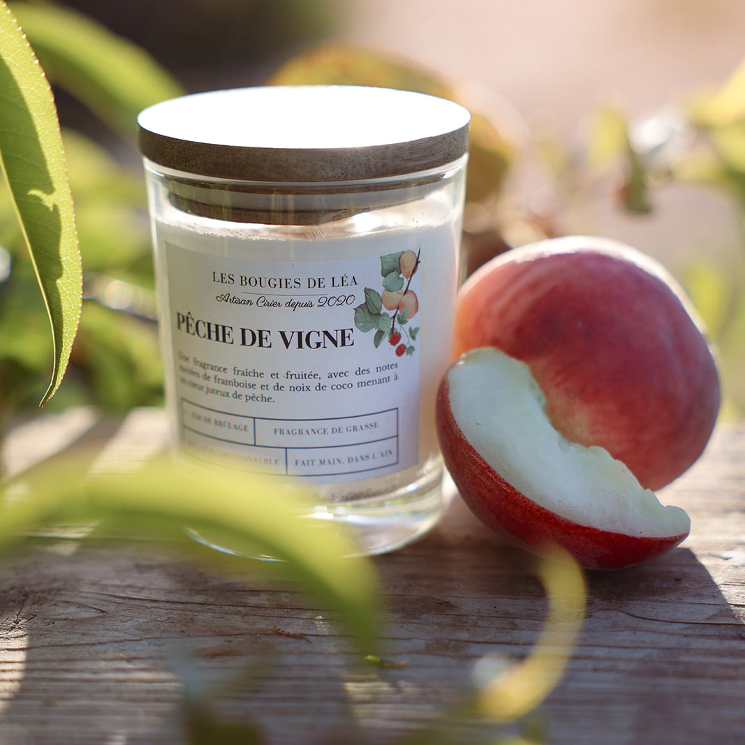 Bougie Pêche de vigne