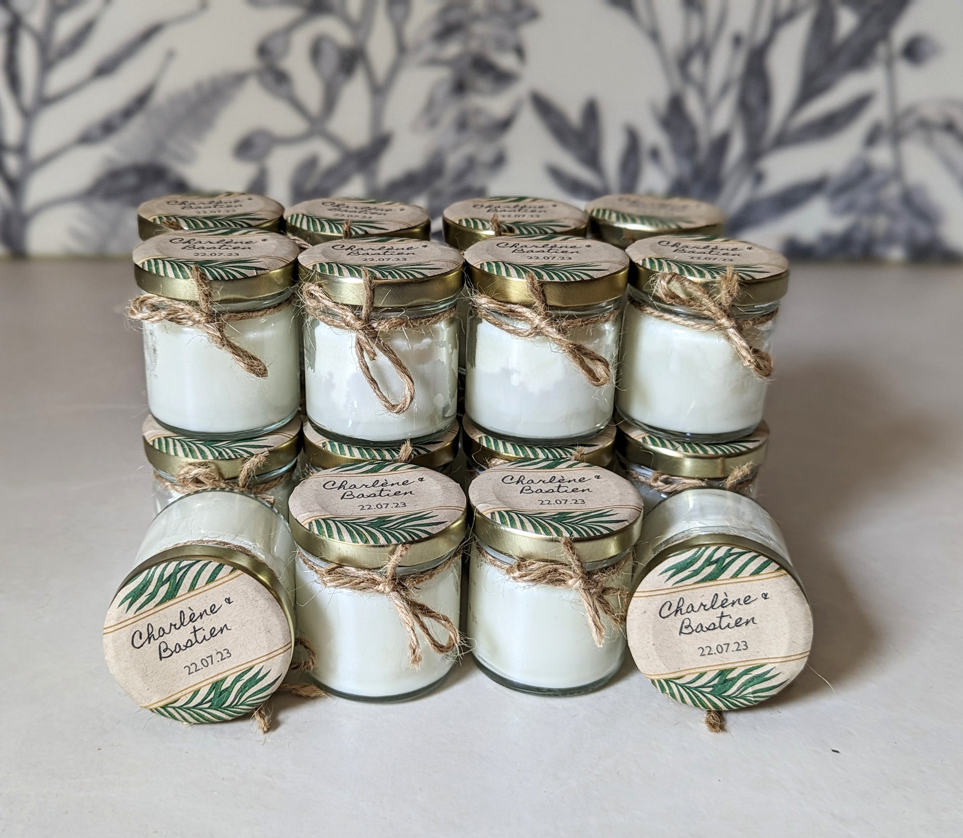Cadeaux invités — Mini bougies personnalisées