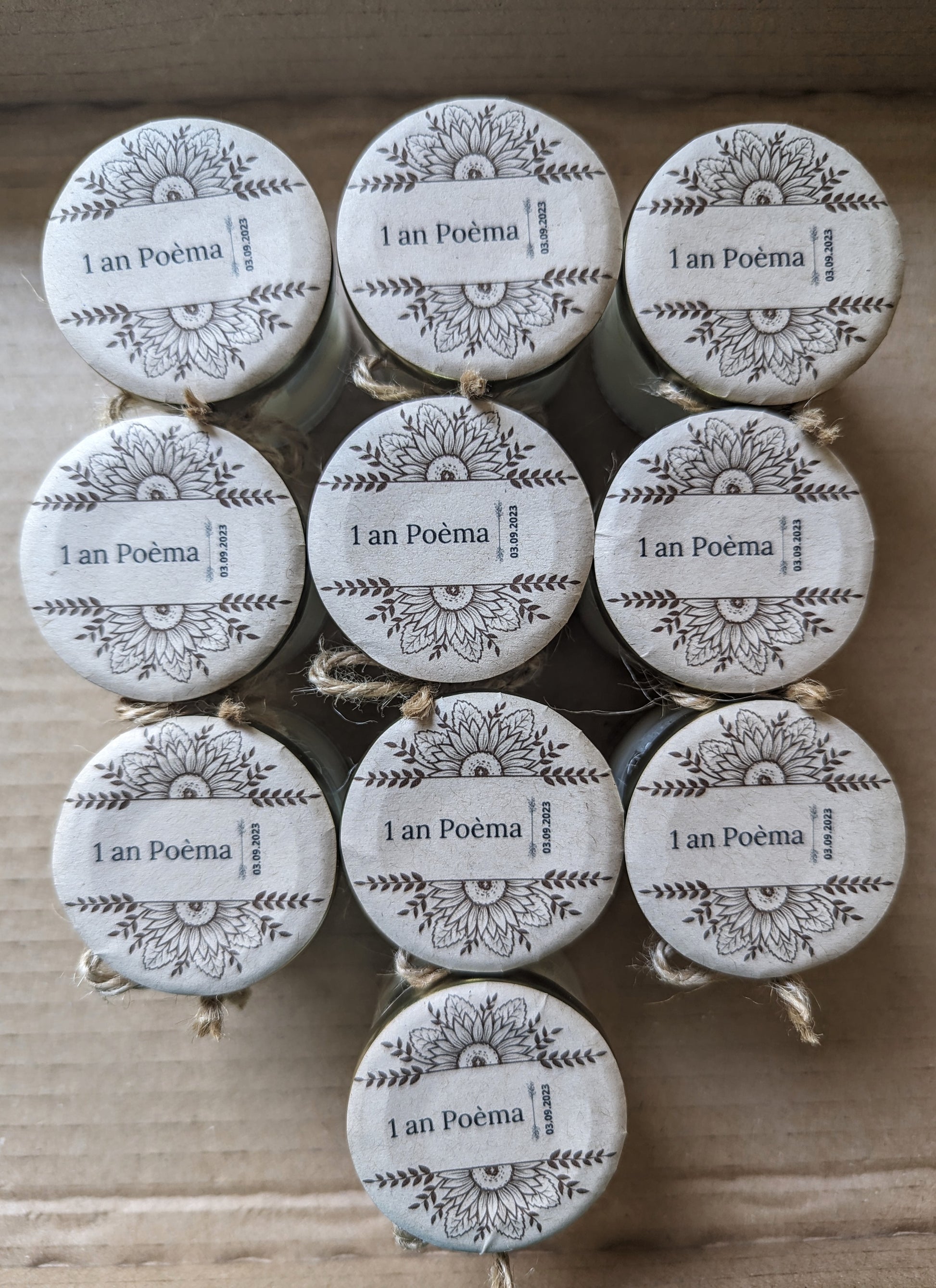 Cadeaux invités — Mini bougies personnalisées