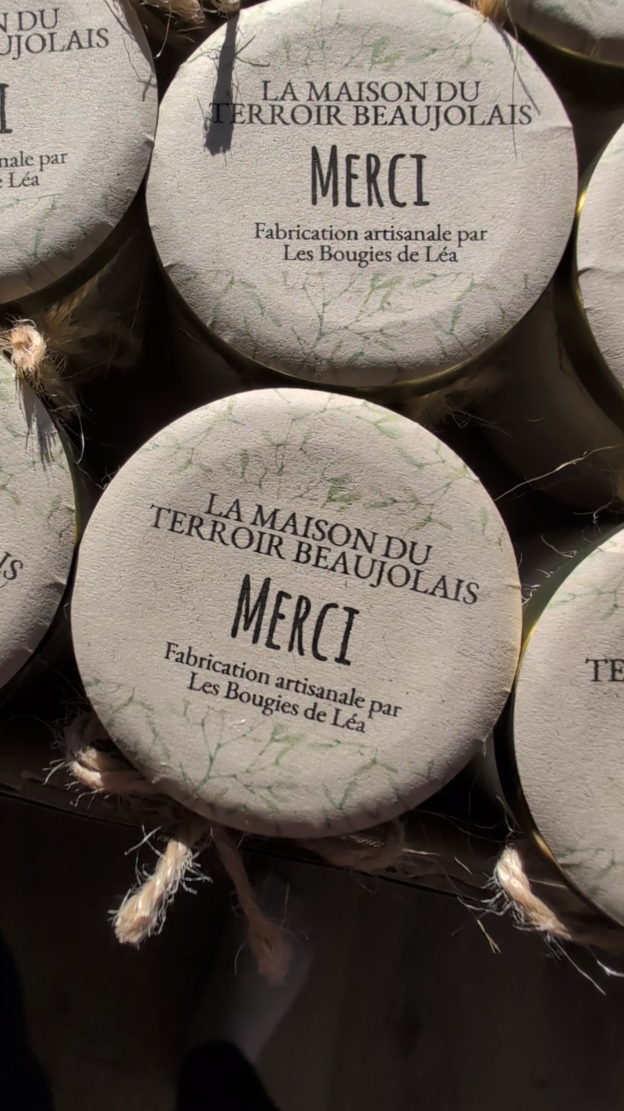 Mini bougies Les Bougies de Léa personnalisables pour cadeau clients, événements, anniversaire, fidélité, remerciement. 